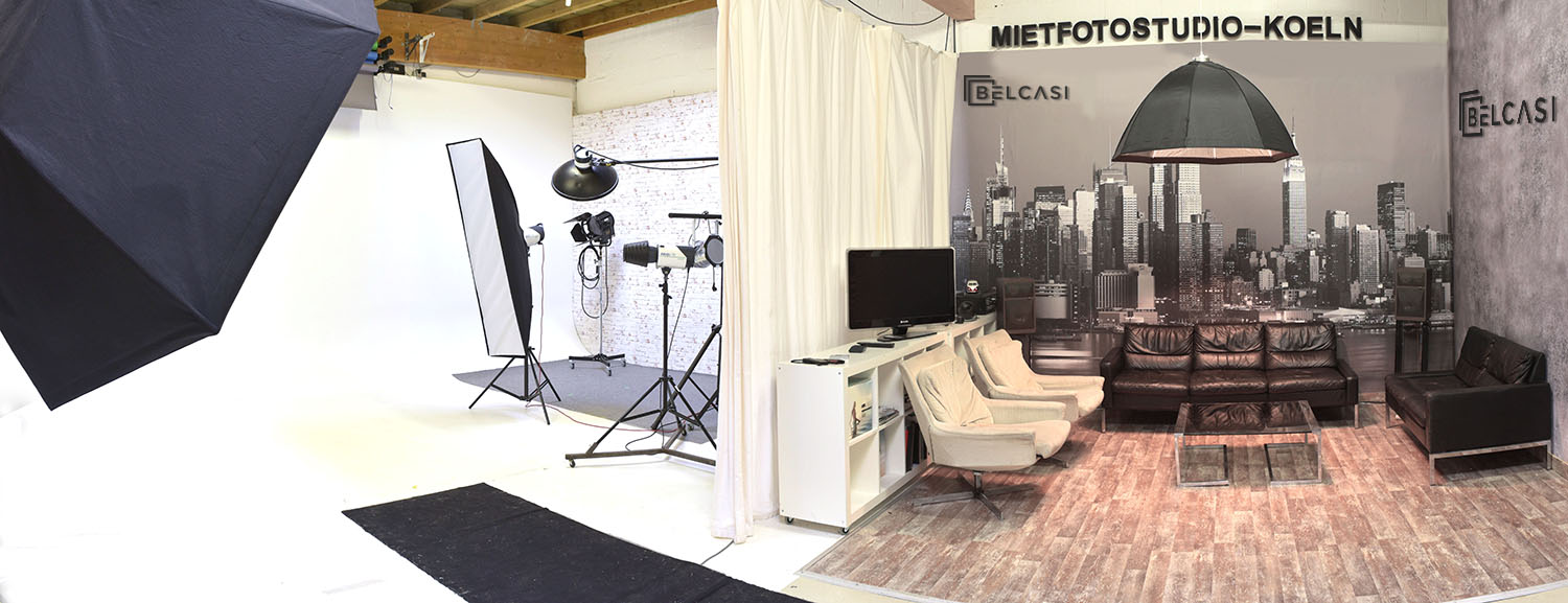 Mietfotostudio Köln Aufnahmebereich